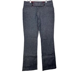 Tommy Hilfiger Jean's Women's Size 8 Stretch Dark European Style Bootcut Plaid